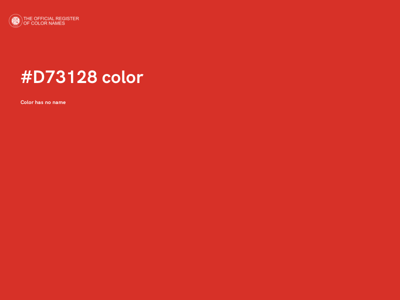 #D73128 color image