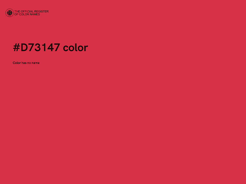 #D73147 color image