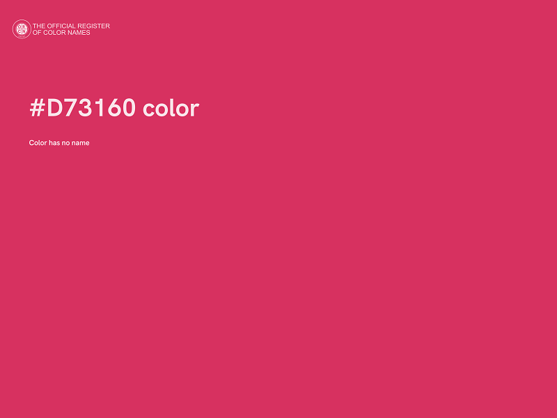#D73160 color image