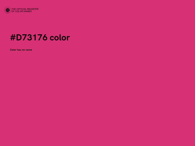 #D73176 color image
