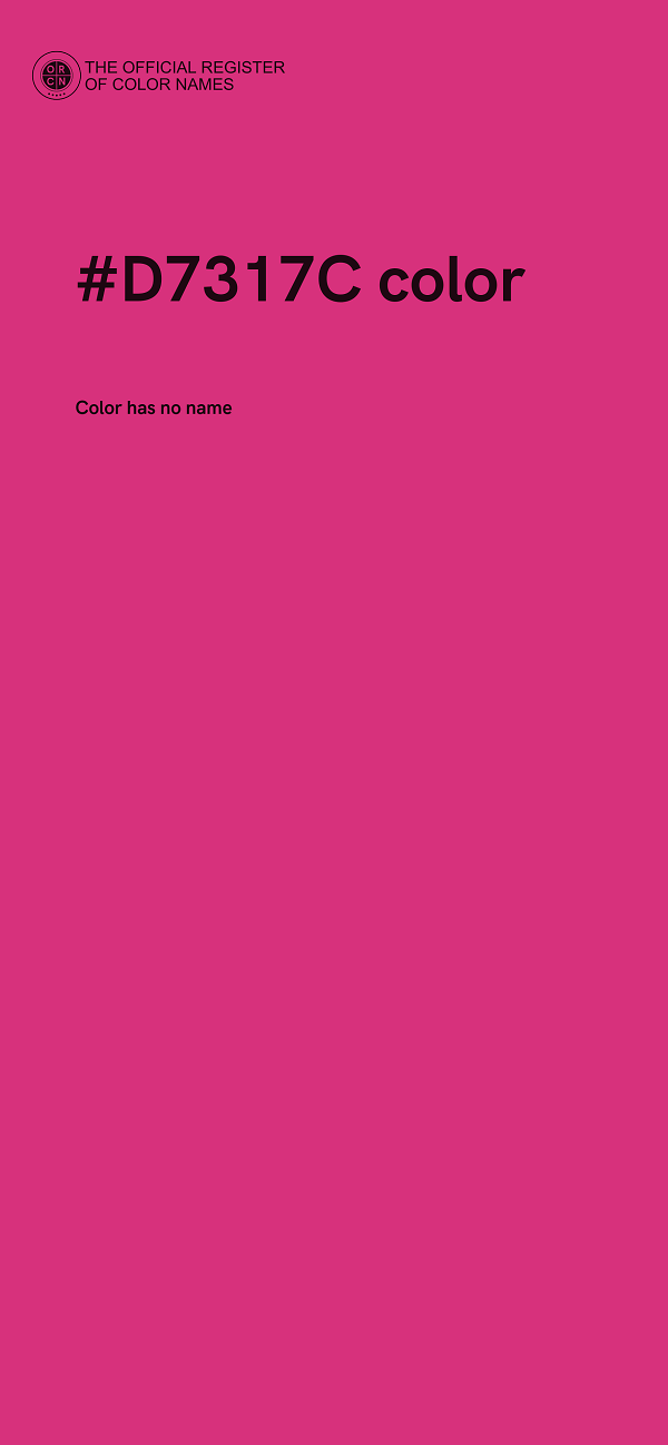 #D7317C color image