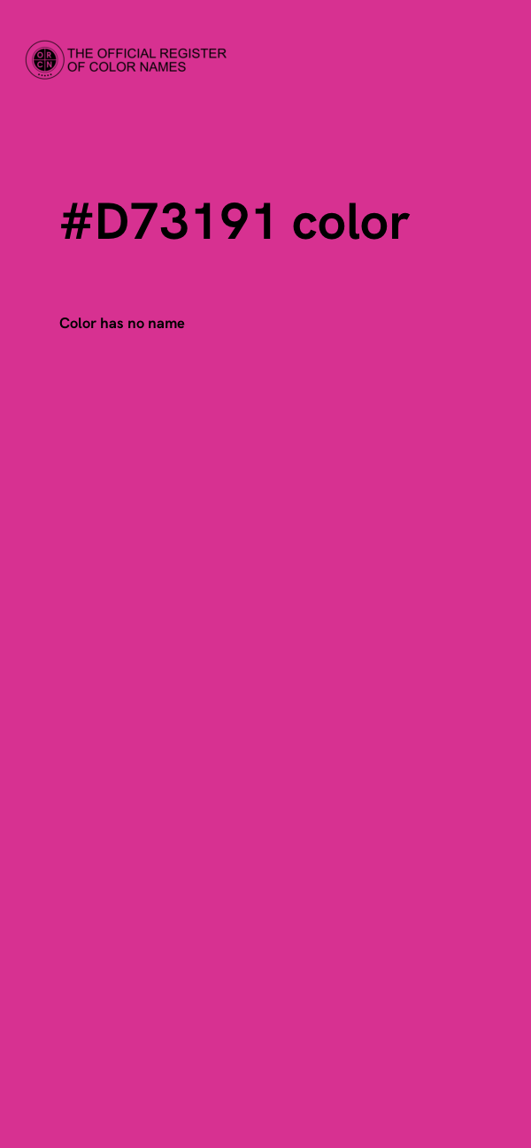 #D73191 color image