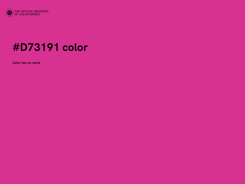 #D73191 color image