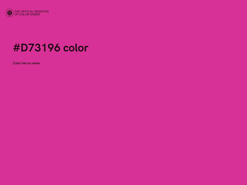 #D73196 color image