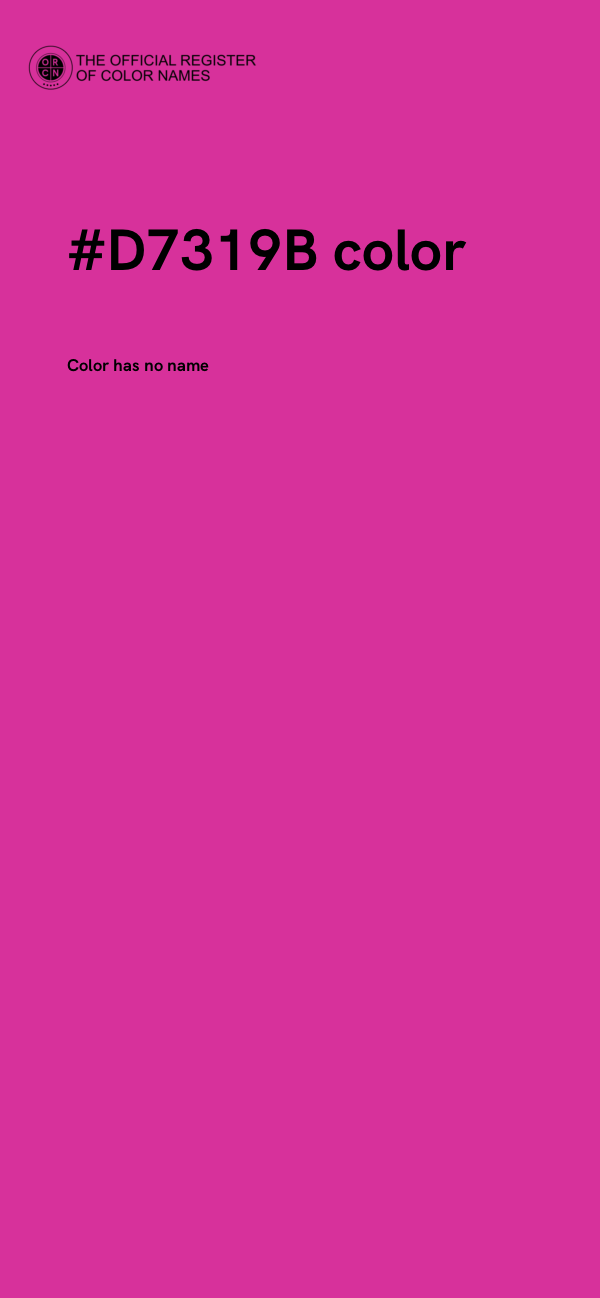 #D7319B color image