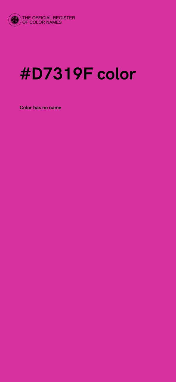 #D7319F color image