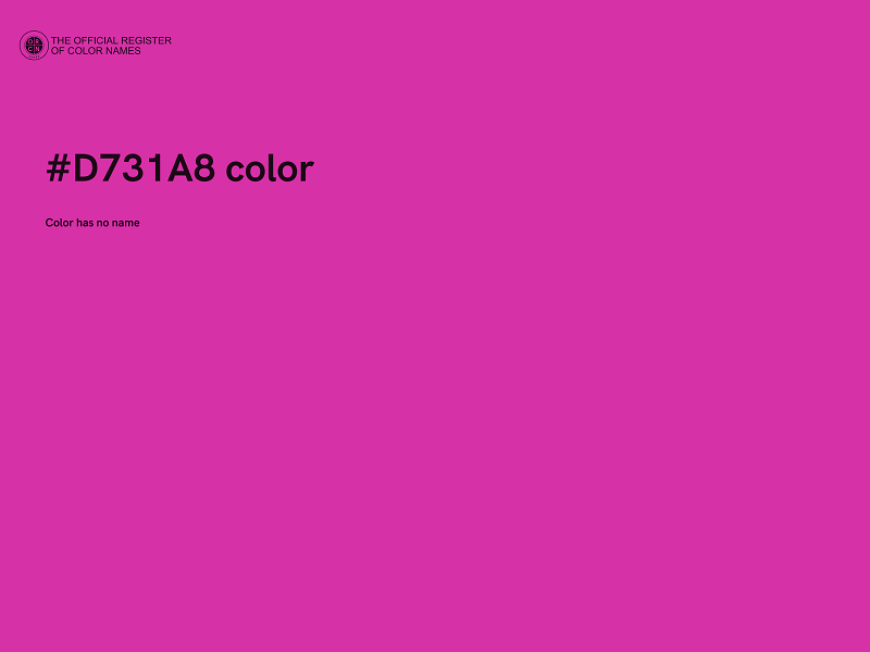 #D731A8 color image