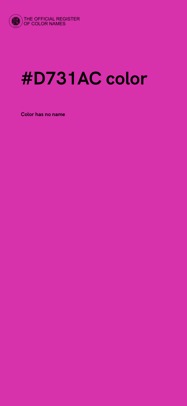 #D731AC color image