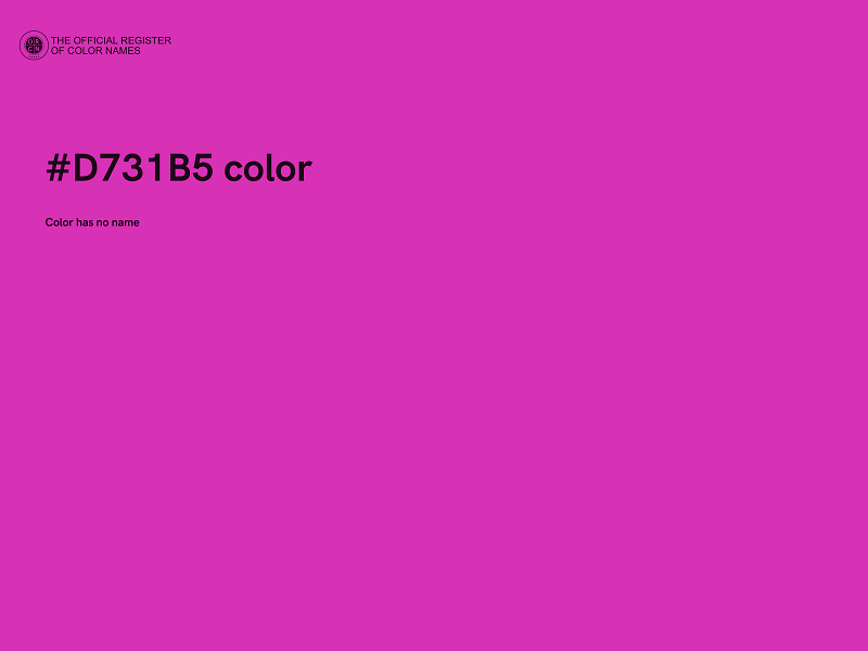 #D731B5 color image