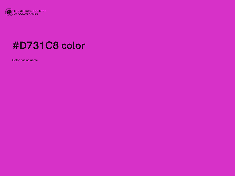 #D731C8 color image