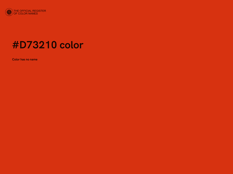 #D73210 color image