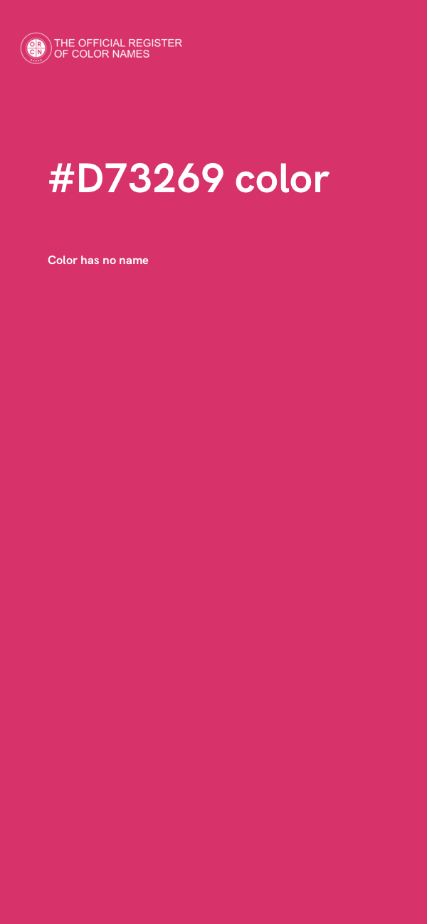 #D73269 color image