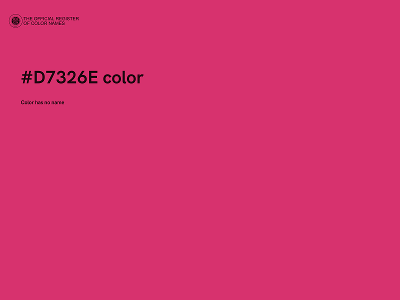 #D7326E color image