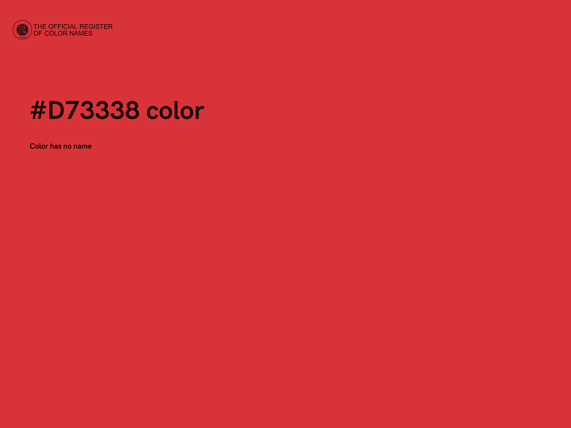 #D73338 color image