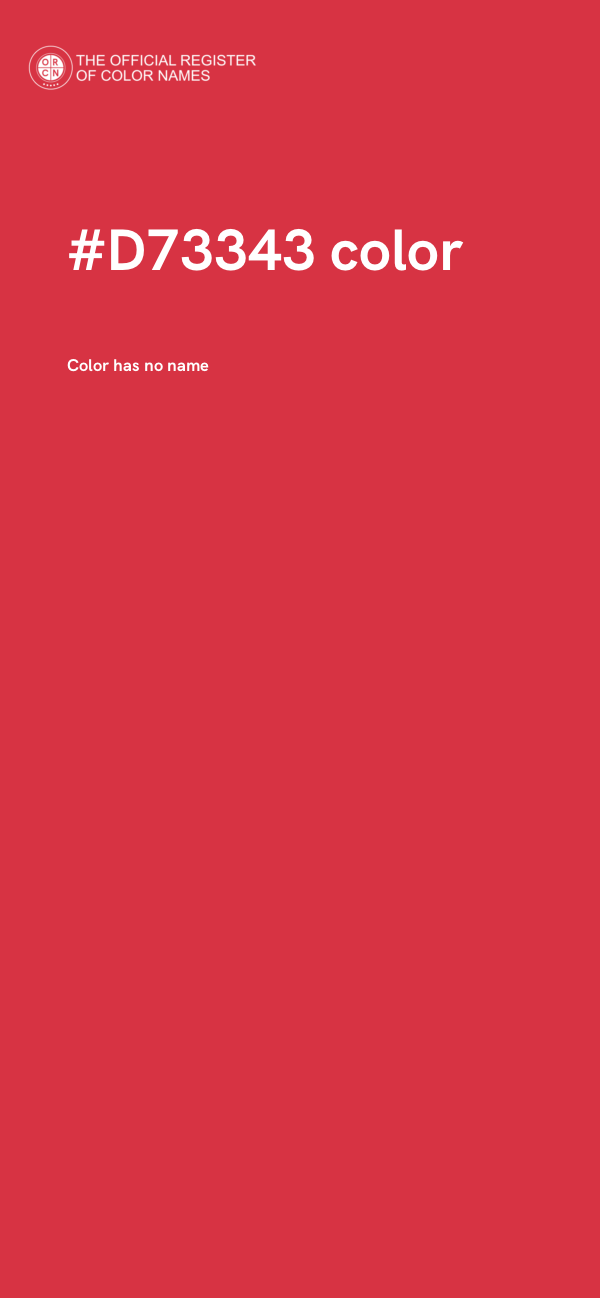 #D73343 color image
