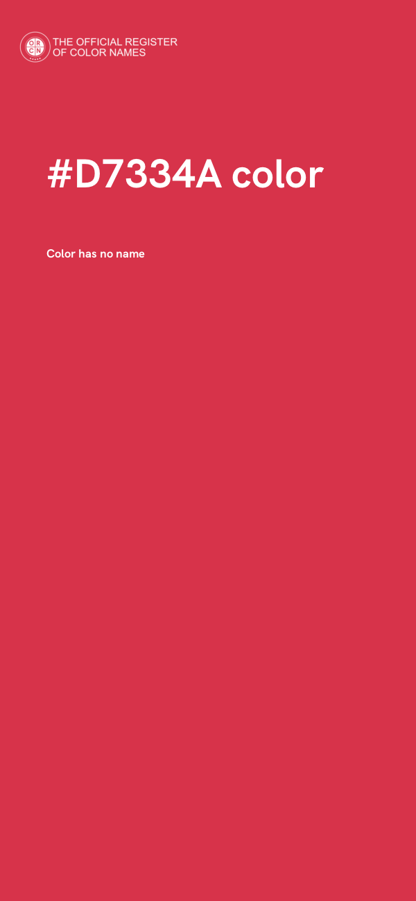 #D7334A color image