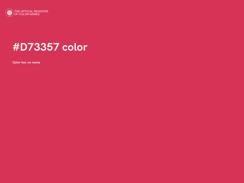 #D73357 color image