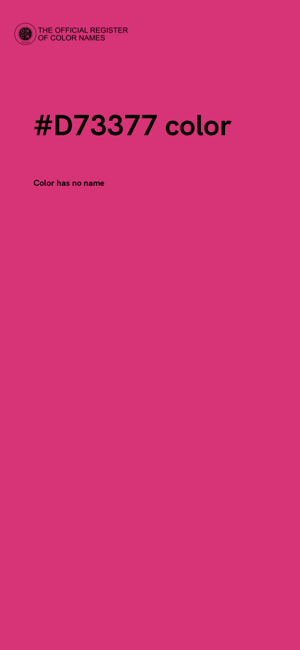 #D73377 color image