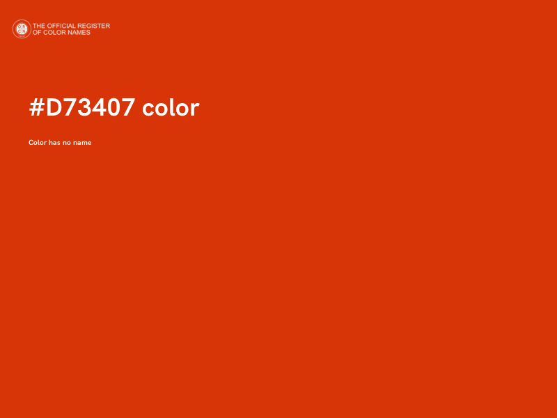 #D73407 color image