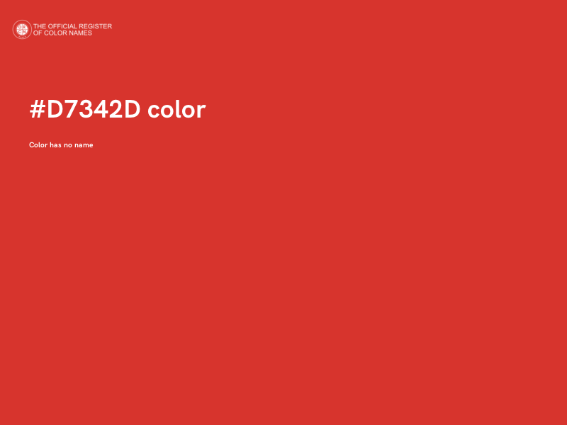 #D7342D color image