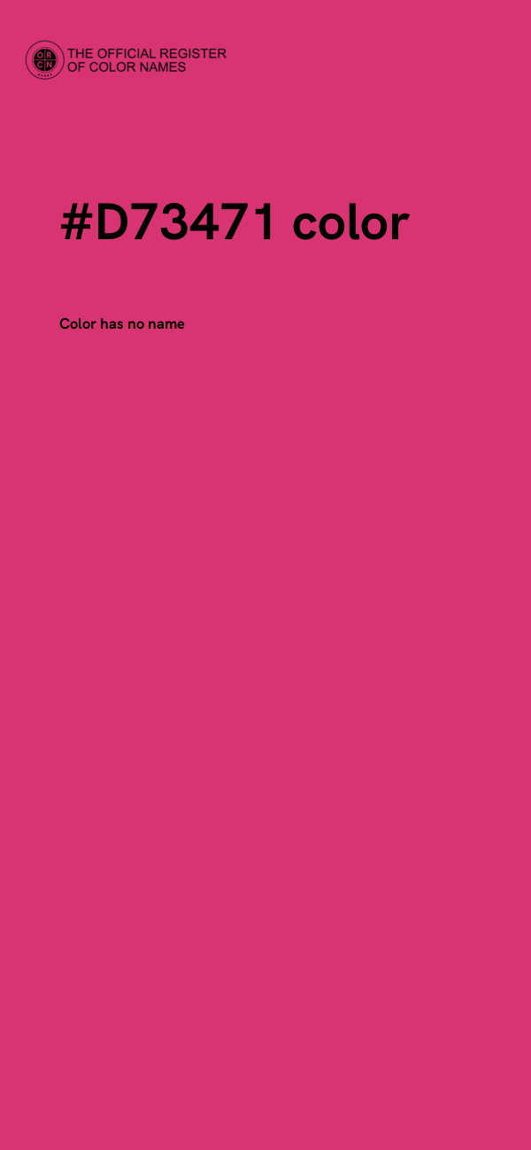 #D73471 color image