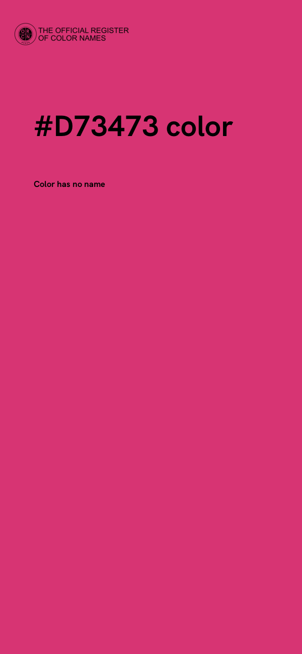 #D73473 color image