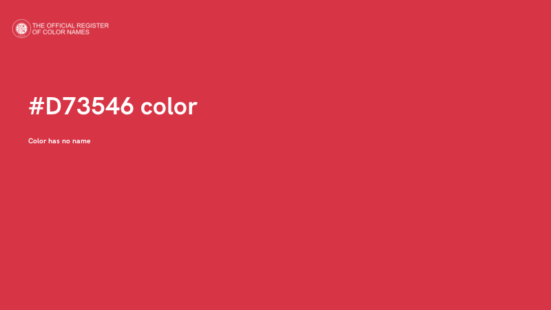 #D73546 color image