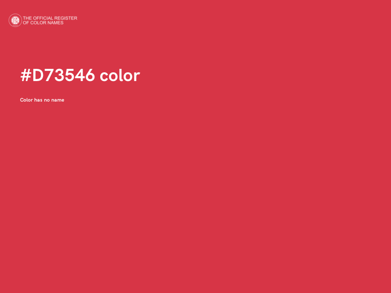 #D73546 color image