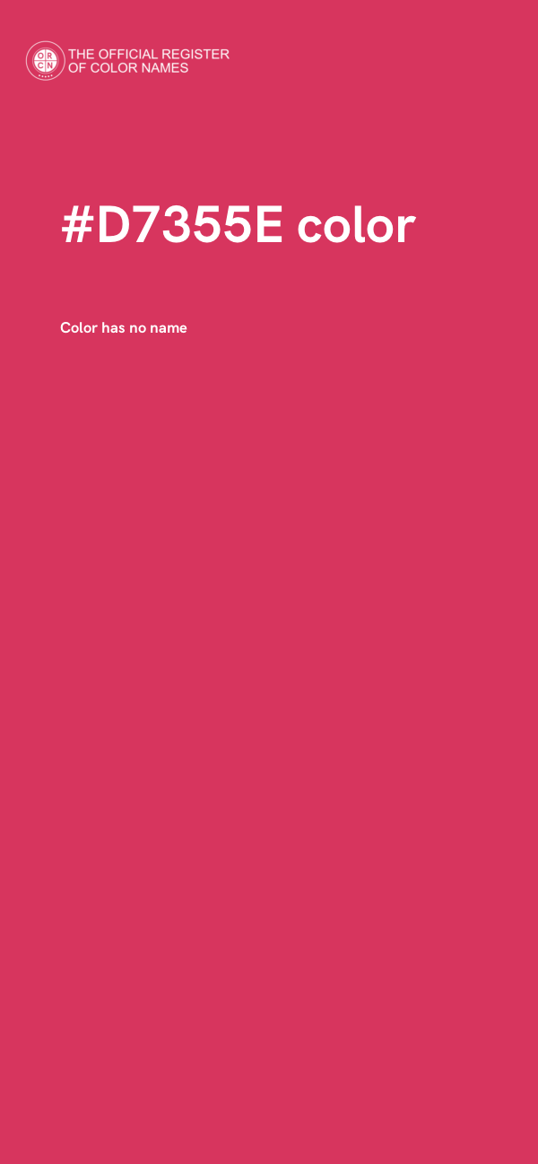 #D7355E color image