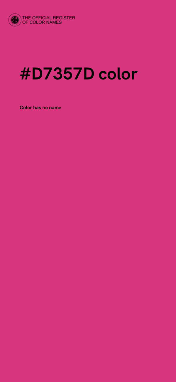 #D7357D color image