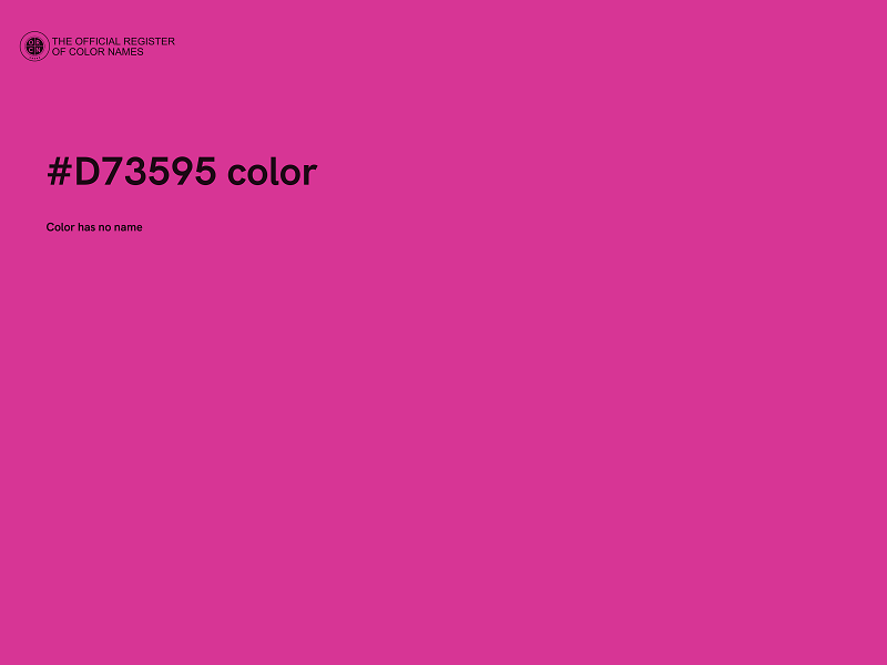 #D73595 color image