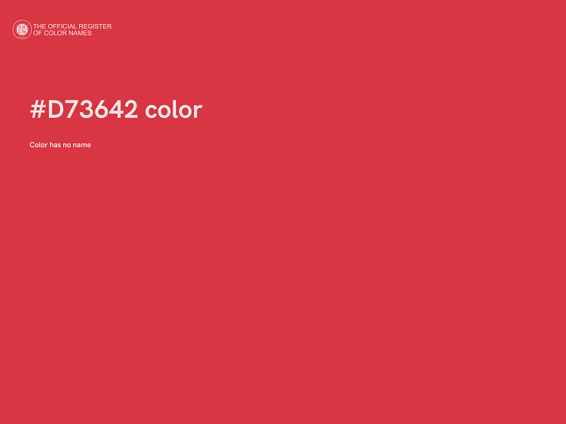 #D73642 color image
