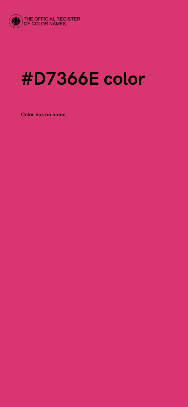 #D7366E color image