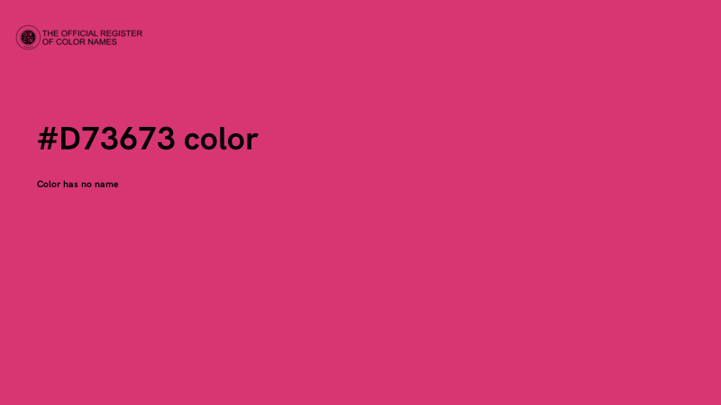 #D73673 color image
