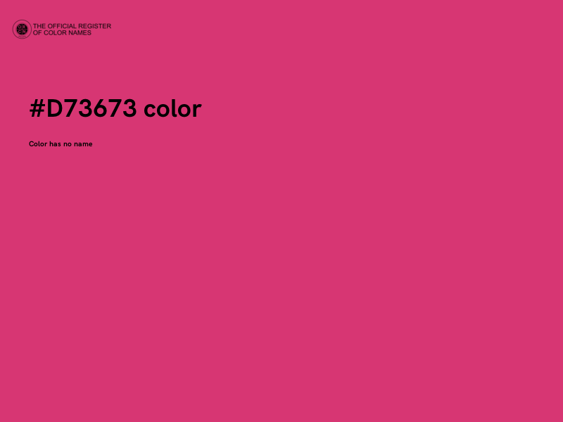 #D73673 color image