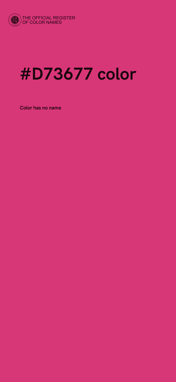 #D73677 color image