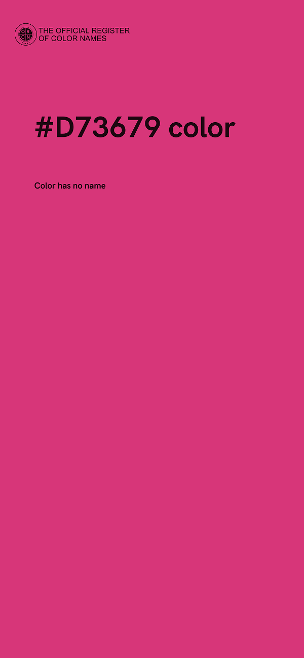 #D73679 color image