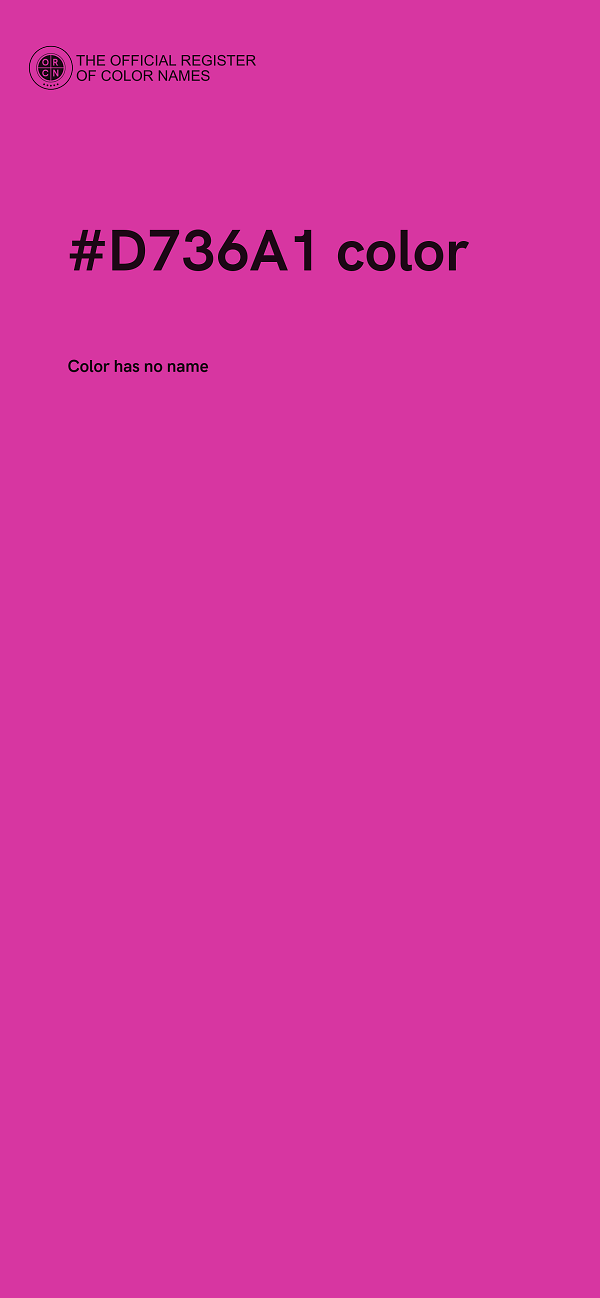 #D736A1 color image
