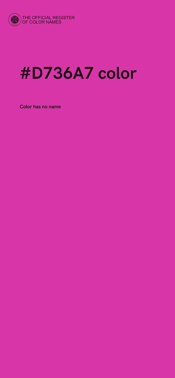 #D736A7 color image