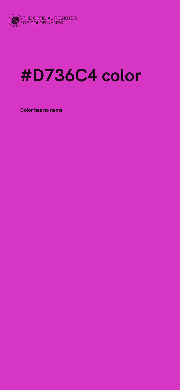 #D736C4 color image