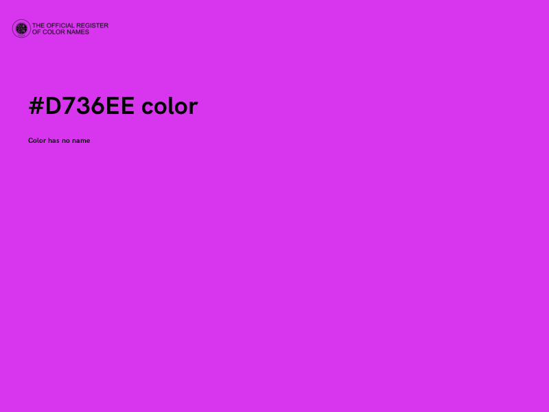 #D736EE color image