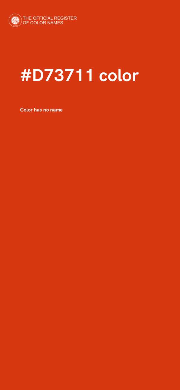 #D73711 color image