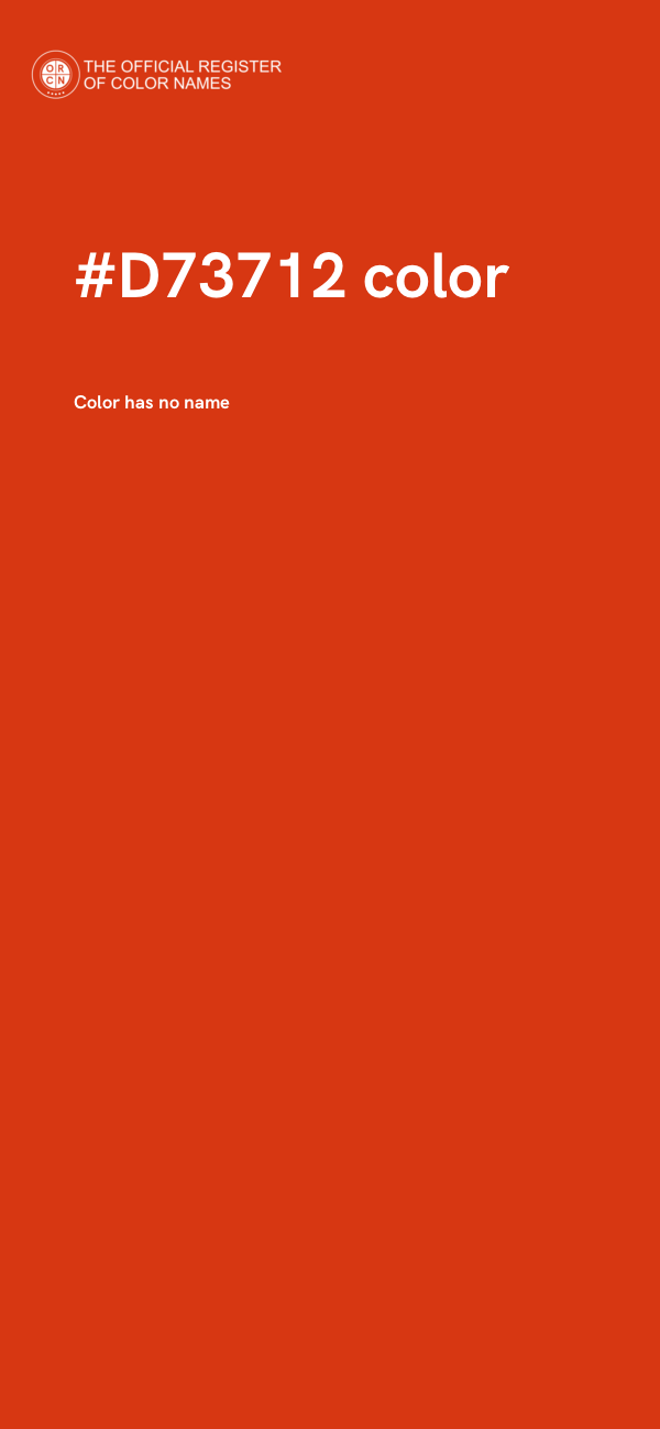 #D73712 color image