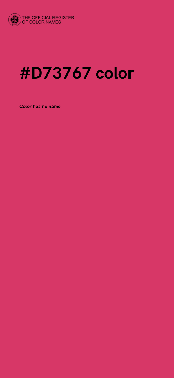 #D73767 color image