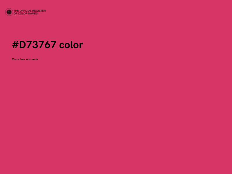 #D73767 color image