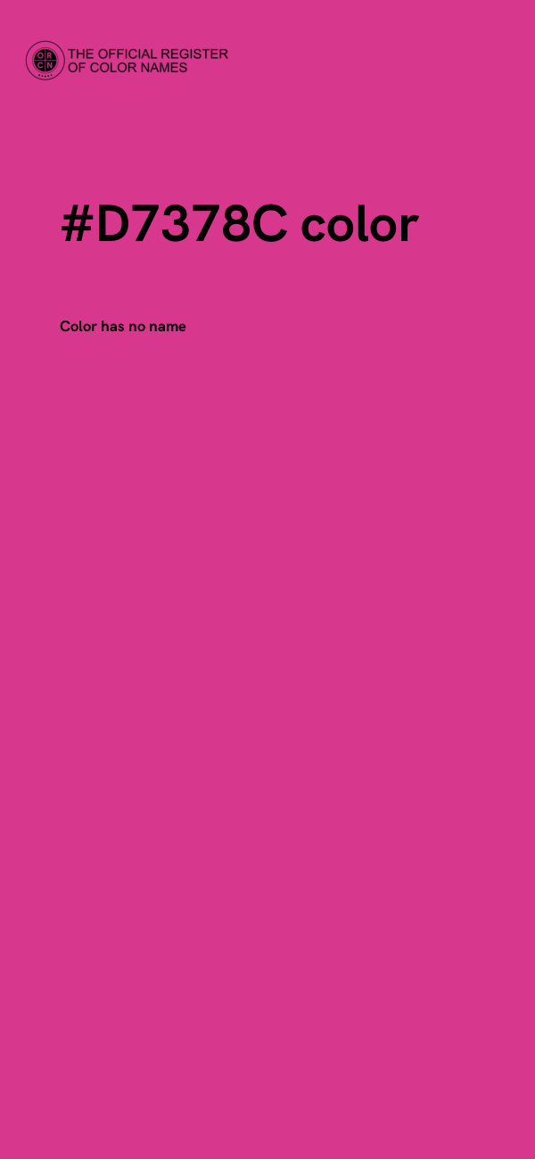 #D7378C color image