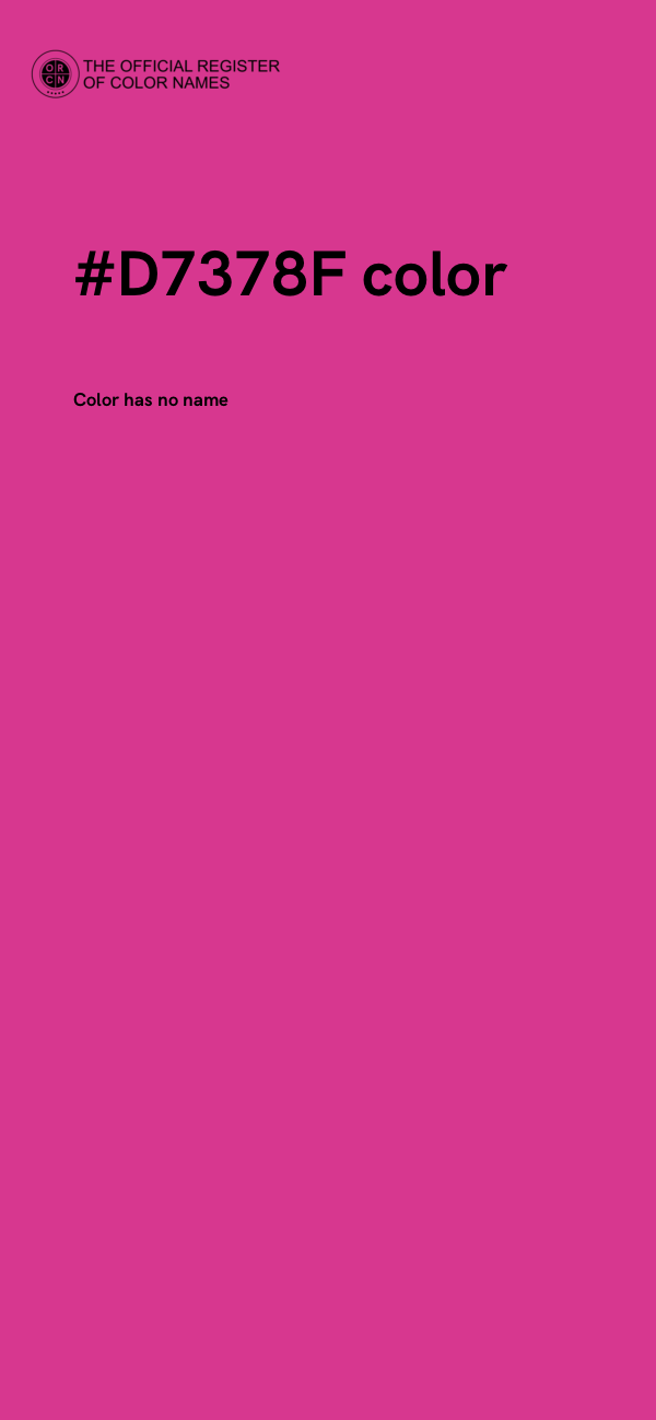 #D7378F color image