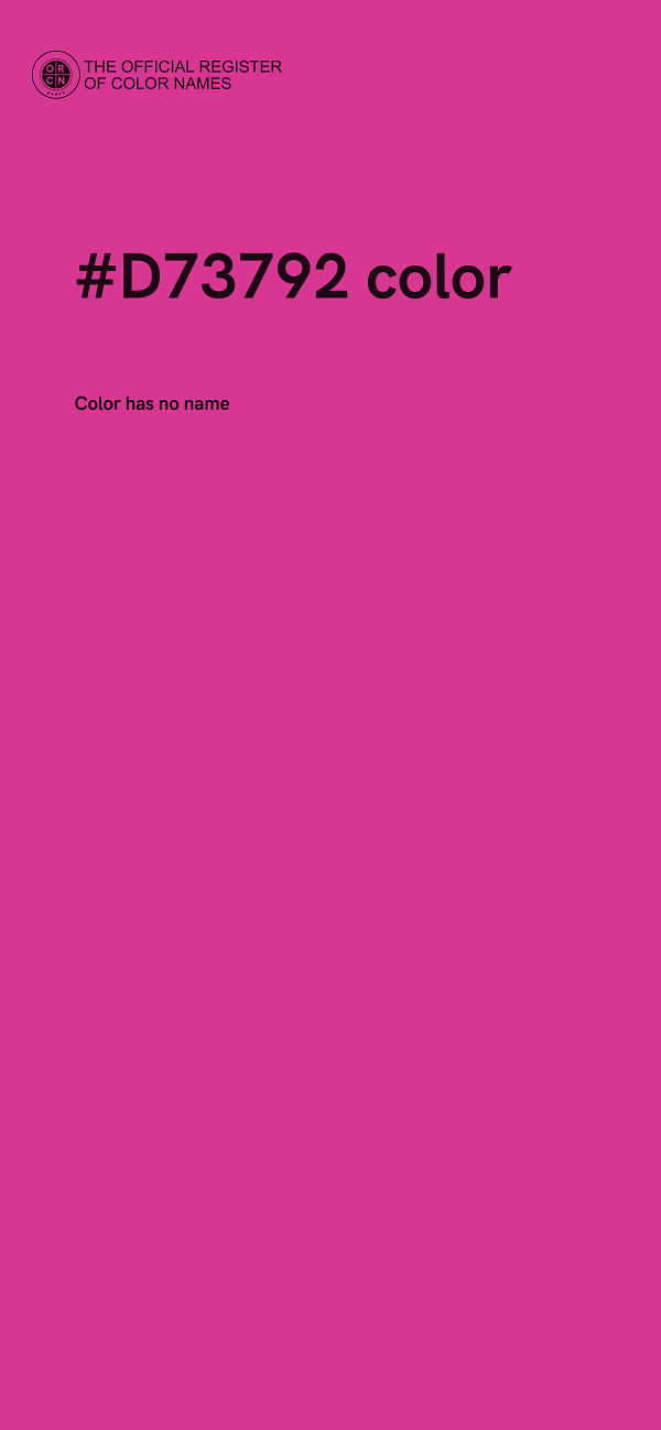 #D73792 color image