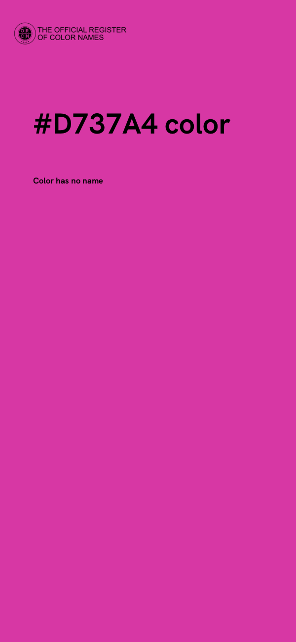 #D737A4 color image