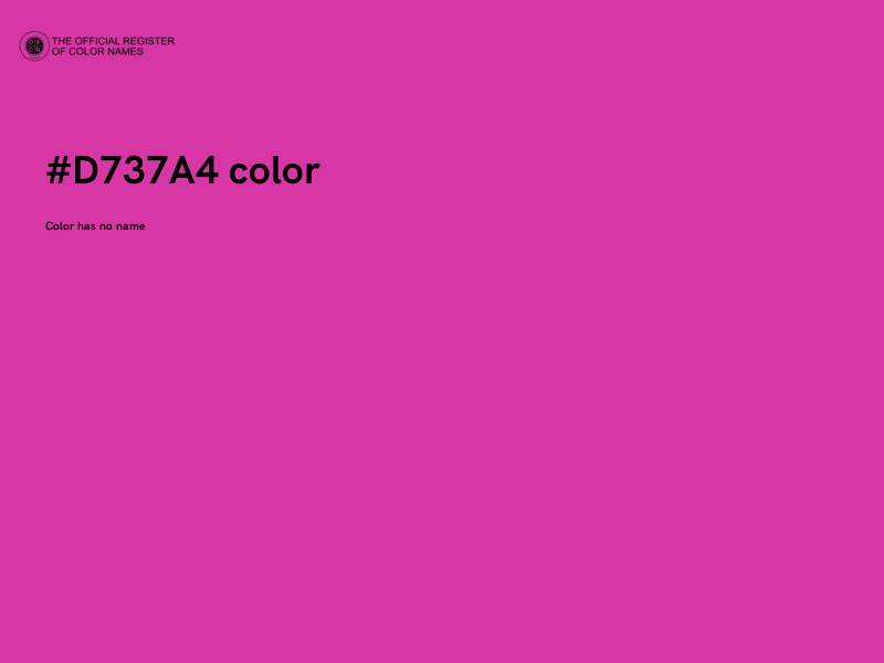 #D737A4 color image